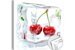 Quadro su vetro acrilico Frozen Cherry