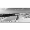 Quadro su vetro acrilico Grey Beach