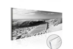 Quadro su vetro acrilico Grey Beach