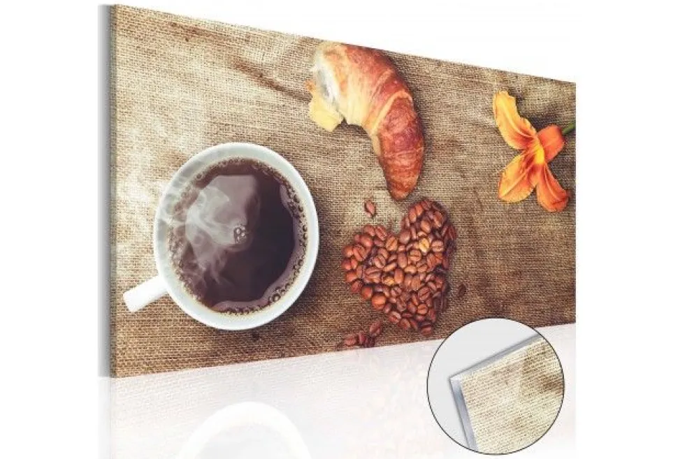 Quadro su vetro acrilico Love Breakfast
