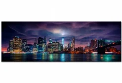 Quadro su vetro acrilico New York Night