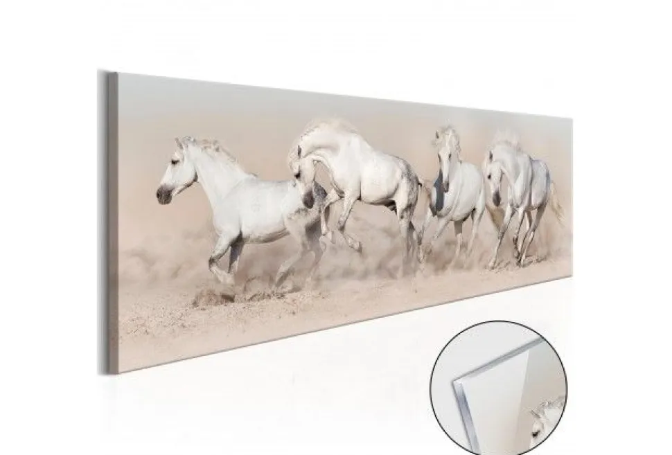 Quadro su vetro acrilico Race Horse
