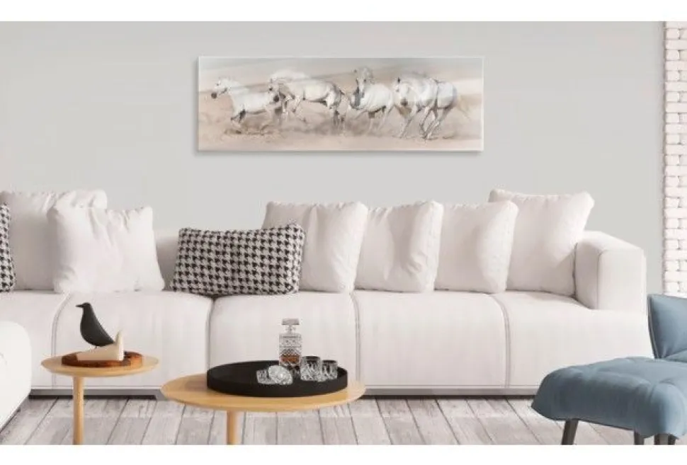 Quadro su vetro acrilico Race Horse