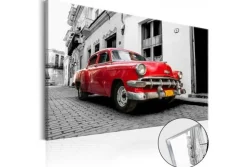 Quadro su vetro acrilico Red Car