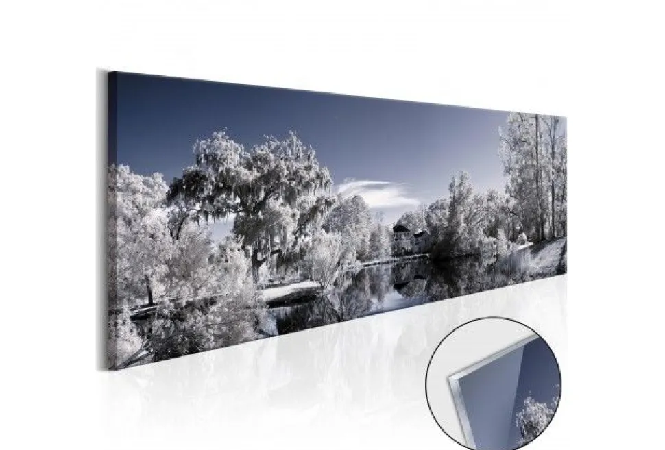 Quadro su vetro acrilico Winter Lake