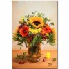 Quadro su vetro acrilico Yellow Sunflower