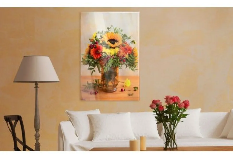 Quadro su vetro acrilico Yellow Sunflower