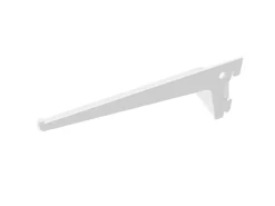 Reggimensola per mensole legno/vetro in Acciaio verniciato Bianco disponibile in varie misure