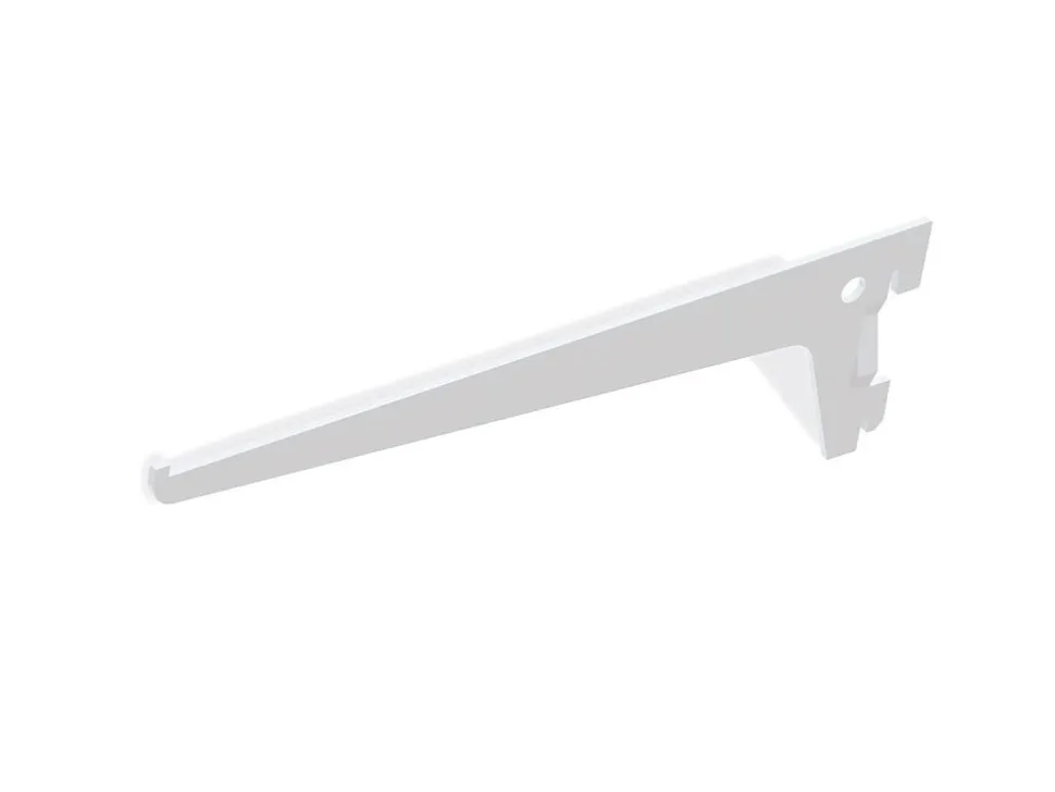 Reggimensola per mensole legno/vetro in Acciaio verniciato Bianco disponibile in varie misure