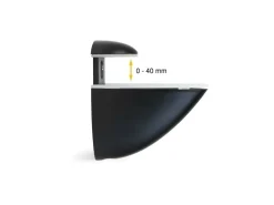 Reggimensole per ripiani in legno o vetro Pelicano disponibile in 2 colori