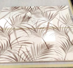 Scarpiera a due ante a ribalta con serigrafia floreale MIA