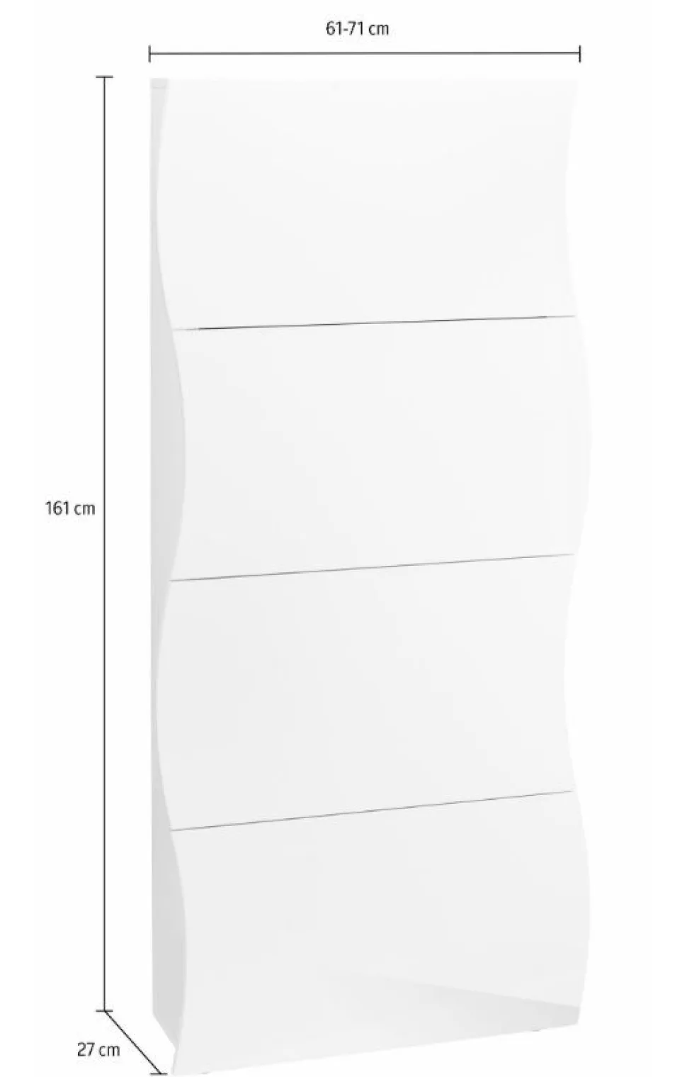 Scarpiera 4 Ante Linea Mia – Mobile Porta Scarpe Salvaspazio e Moderno
