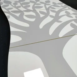 Scarpiera linea Mia 3 ante con albero della vita grigio chiaro
