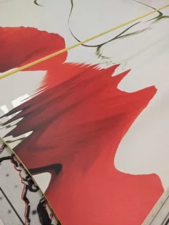 Scarpiera linea Mia 2 ante con serigrafia tulipano rosso