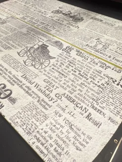 Scarpiera linea Mia 2 ante con serigrafia news paper