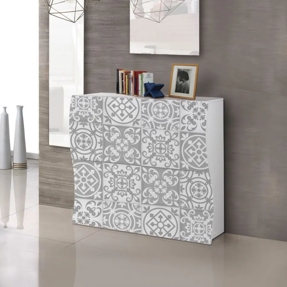 Scarpiera linea Mia 2 ante con serigrafia Decor