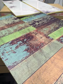 Scarpiera linea Mia 2 ante con serigrafia Wood