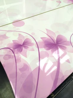 Scarpiera linea Mia 2 ante con serigrafia floreale viola