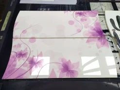 Scarpiera linea Mia 2 ante con serigrafia floreale viola