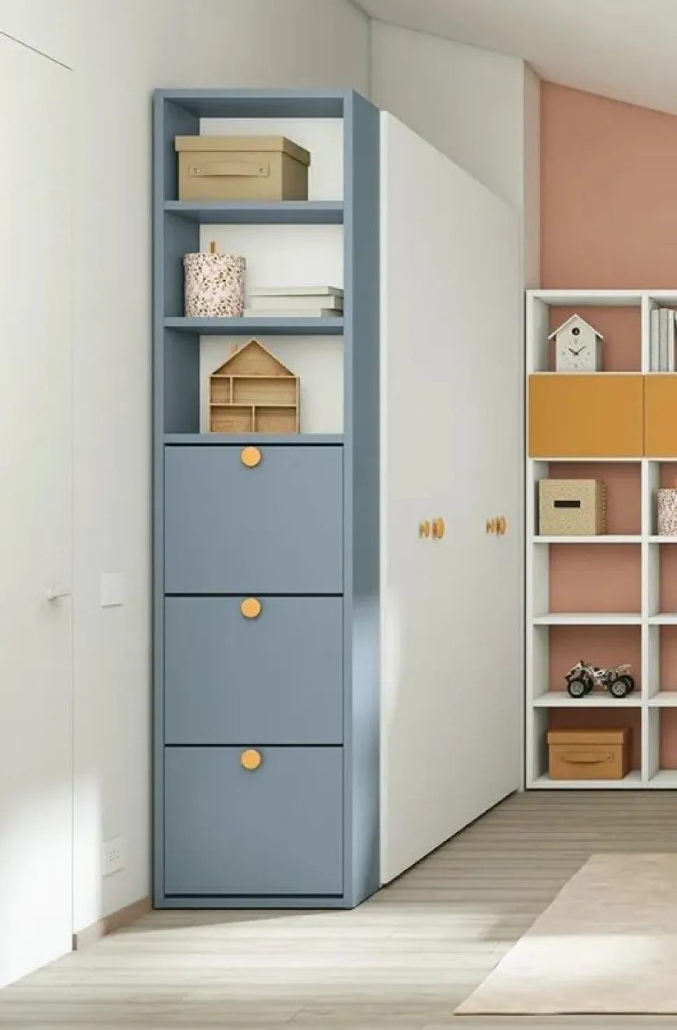 Scarpiera per armadio 3 ante disponibile in 2 misure e 13 colori