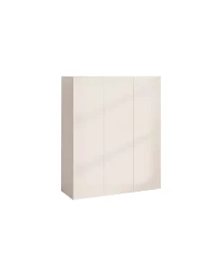 Scarpiera salvaspazio 3 ante H 116 cm Linea Oasi in Cashmere Opaco e Rovere Mercure