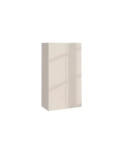 Scarpiera salvaspazio 2 ante H 116 cm Linea Oasi in Cashmere Opaco e Rovere Mercure