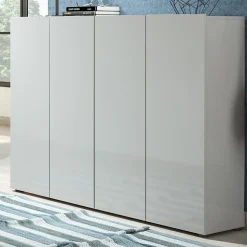 Scarpiera stretta 4 ante battenti Master disponibile in 2 colori