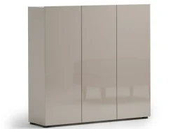 Scarpiera stretta Salvaspazio 3 ante battenti Cashmere Lucido modello Master