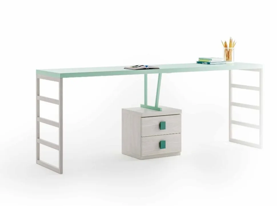 Scrivania Bob linea Colorfull con sp. piano 3,5 cm