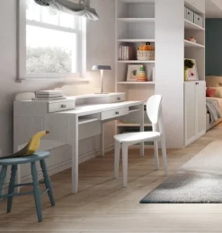 Scrivania con 3 cassetti linea Sitter con sp. TOP 3,5 cm