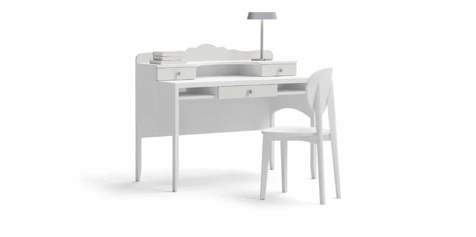 Scrivania con 3 cassetti linea Sitter con sp. TOP 3,5 cm
