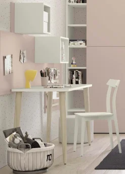 Scrivania con gambe in legno Giulia linea Airone disponibile in 2 misure e vari colori