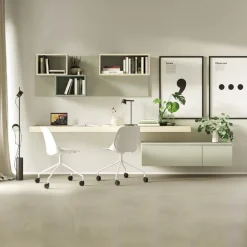 Scrivania moderna sospesa Baltimora linea Airone 15 colorazioni