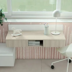 Scrivania moderna sospesa con 2 cassetti disponibile in 13 colorazioni linea Volo