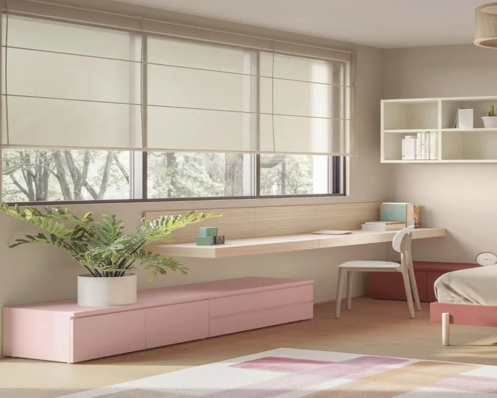 Scrivania moderna sospesa Gloria linea Airone 14 colorazioni