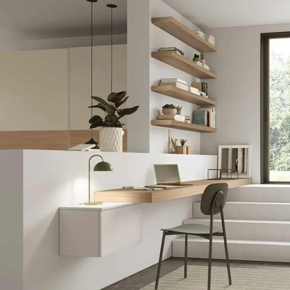 Scrivania moderna sospesa linea Airone 15 colorazioni