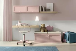 Scrivania sospesa moderna Luna linea Omega disponibile in 3 misure e vari colori