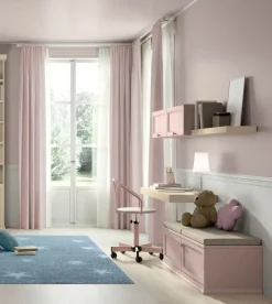 Scrivania sospesa moderna Luna linea Omega disponibile in 3 misure e vari colori