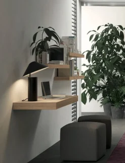 Scrivania sospesa moderna Manuel linea Airone 13 colorazioni e 3 misure
