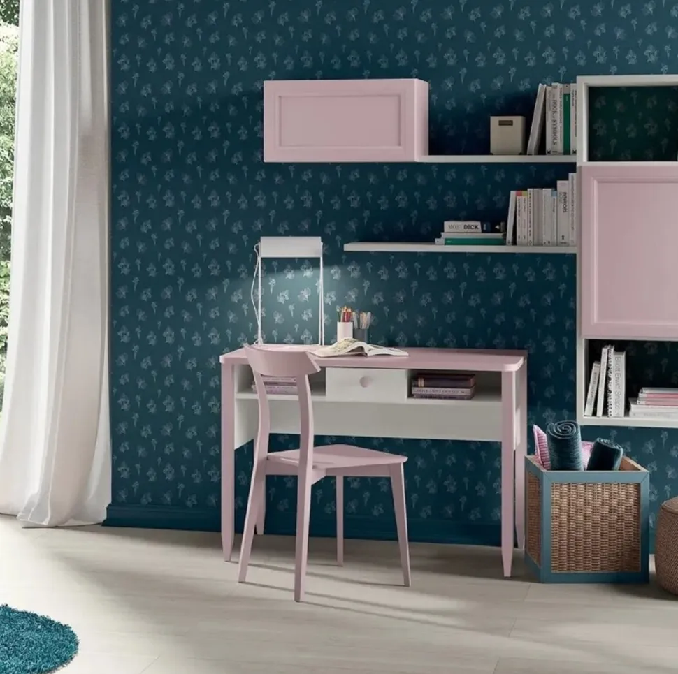 Scrivania stile classico con cassetto Ebony linea Omega disponibile in 3 versioni e vari colori
