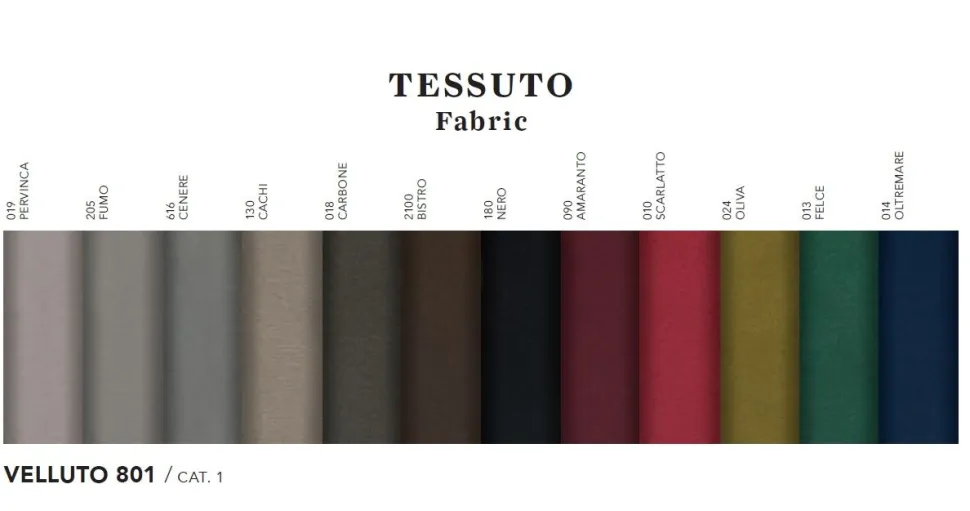Sedia Claudia imbottita in tessuto