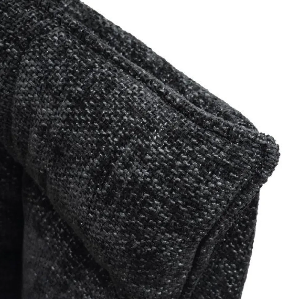Sedia con braccioli imbottita in tessuto Alfred disponibile in 2 colori