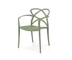 Sedia con braccioli in Polipropilene Fanny disponibile in 3 colori