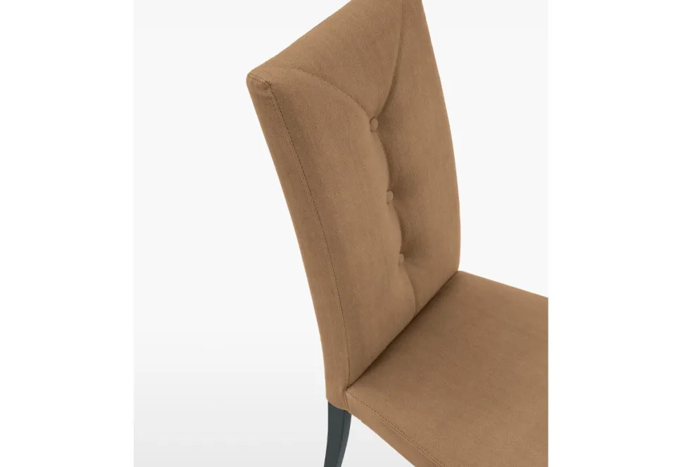 Sedia con struttura in legno e seduta imbottita Zurigo disponibile in 6 colori