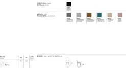 Sedia con struttura in metallo verniciato e seduta imbottita in microfibra Tokio disponibile in 6 colori