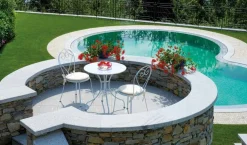 Sedia da giardino Sirmione in Ferro colore Avorio con Trattamento Antiruggine