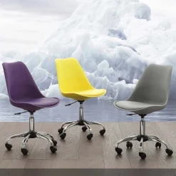Sedia girevole con ruote Tutti Frutti disponibile in 9 colori