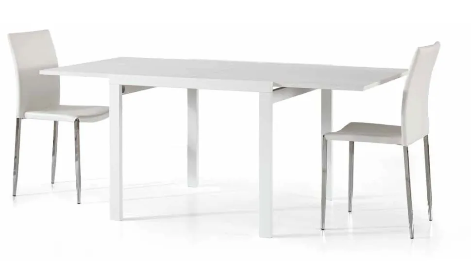 Sedia imbottita e rivestita in ecopelle Leila disponibile in 3 colori