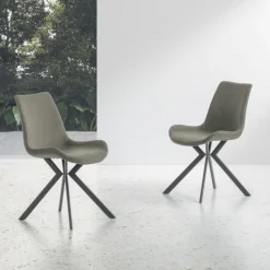 Sedia imbottita e rivestita in tessuto Malaga NEW disponibile in 15 colori