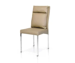 Sedia imbottita in ecopelle Simon disponibile in 3 colori
